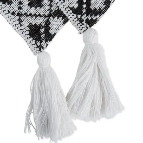 DII&reg; Diamond Lattice Throw Black {6}