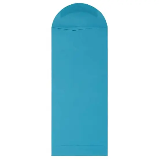 JAM Paper 5" x 11.5" Policy Business Colored Envelopes, 50ct. Blue {4}
