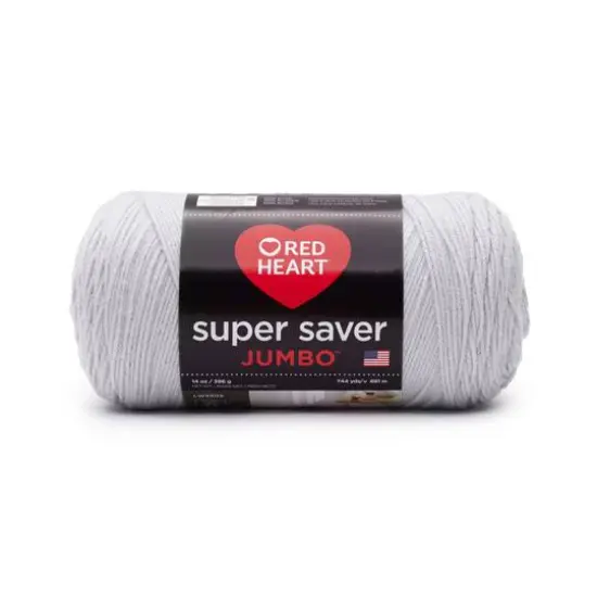 Red Heart&reg; Super Saver&reg; Solid Jumbo Yarn, 14oz. Light Gray {1}