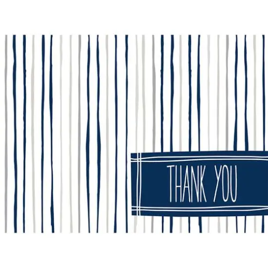 JAM Paper White, Gray & Blue Trendy Blank Thank You Cards Set, 36ct. {6}
