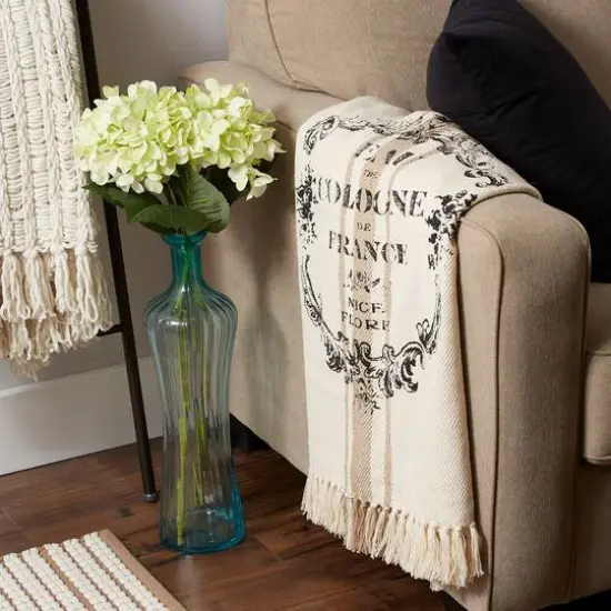 DII&reg; French Grain Sack Printed Throw {6}