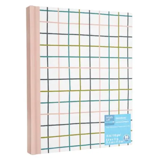 Plaid Sketchbook by Artist's Loft&trade;, 8.5" x 11" {1}