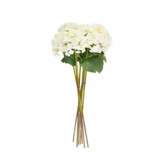 32" White Hydrangea Artificial Flower Stem, 8ct. {4}