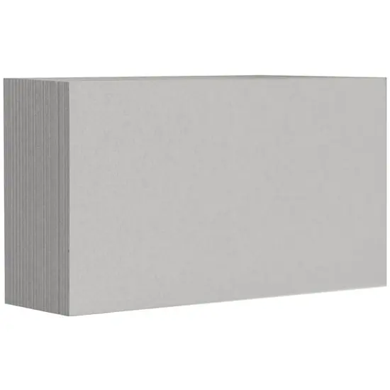 JAM Paper 2" x 3.5" Blank Flat Note Cards, 100ct. Silver Metallic Stardream {5}