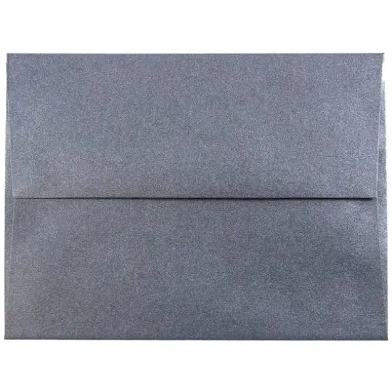 JAM Paper 4.375" x 5.75" Metallic Invitation Envelopes, 50ct. Anthracite Stardream {1}
