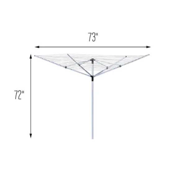 Honey Can Do Aluminum Outdoor Umbrella Dryer, 165ft. {4}