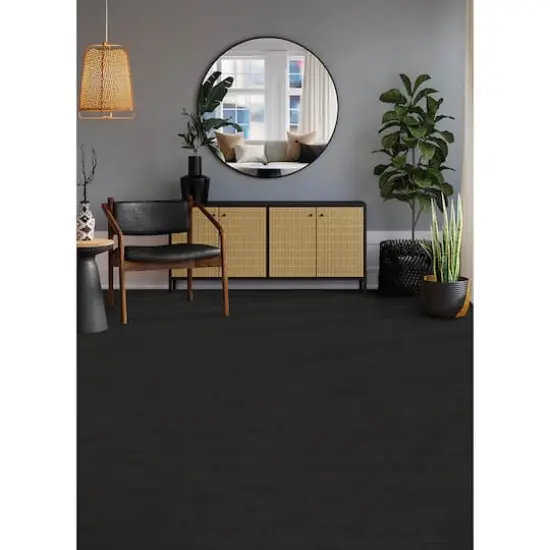 FloorPops Slater Charcoal Peel & Stick Floor Tiles {6}