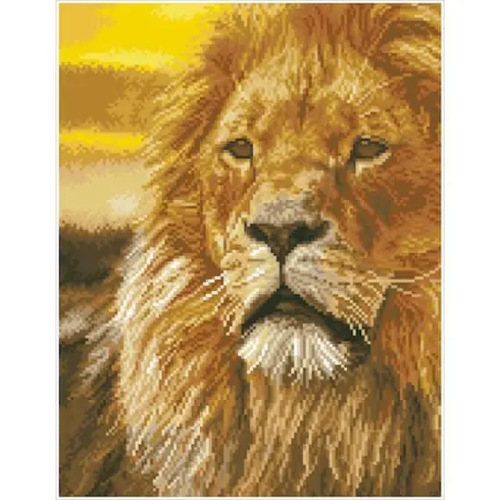 Diamond Dotz&reg; Intermediate Lord of the Serengeti Diamond Painting Kit {3}