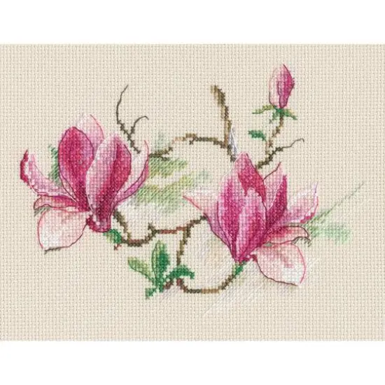 RTO Magnolia Flowers 2 Cross Stitch Kit {4}