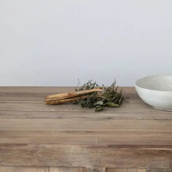 Hello Honey&reg; Mango Wood Whale Salad Server Set with Drawstring Bag {4}