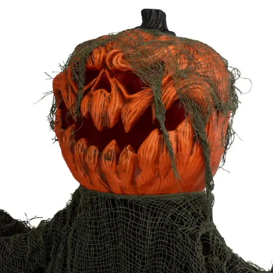 2.5ft. Black & Orange Animated Pumpkin Halloween D&eacute;cor {4}