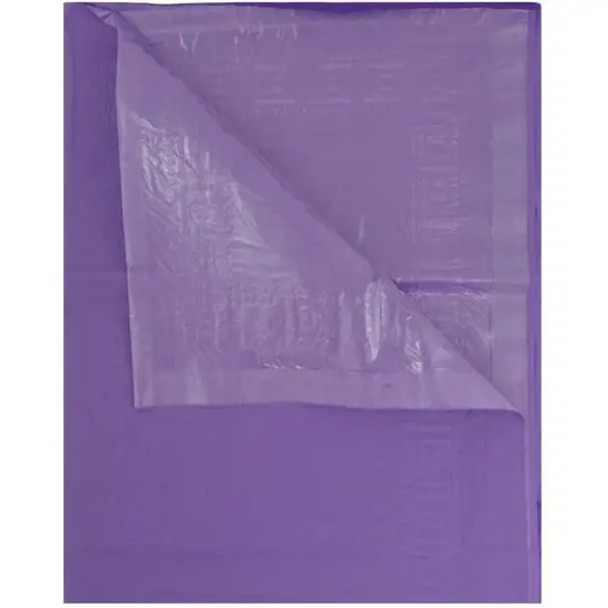 JAM Paper 108" Rectangular Plastic Lined Paper Table Cover Purple {4}