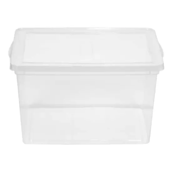 IRIS&reg; 68qt. Clear Snap Top Storage Box {1}