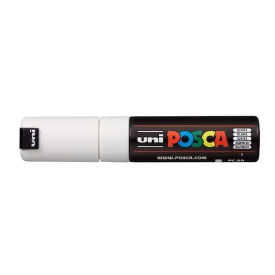Uni POSCA PC-8K Broad Chisel Tip Paint Marker White {1}
