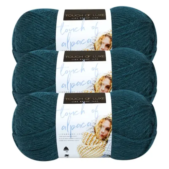 3 Pack Lion Brand&reg; Touch of Alpaca&reg; Yarn Jade {1}