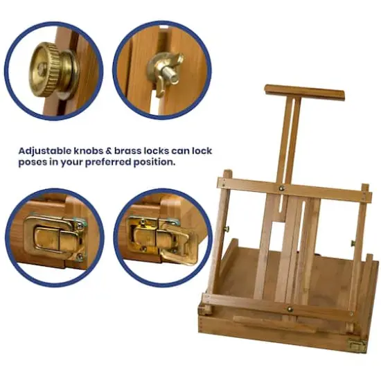 Pacific Arc Compact Tabletop Easel with Storage {6}