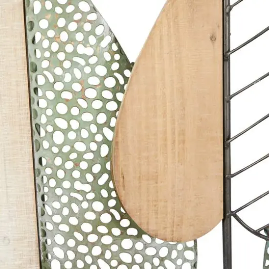 47" Brown Modern Leaves Wall D&eacute;cor {6}