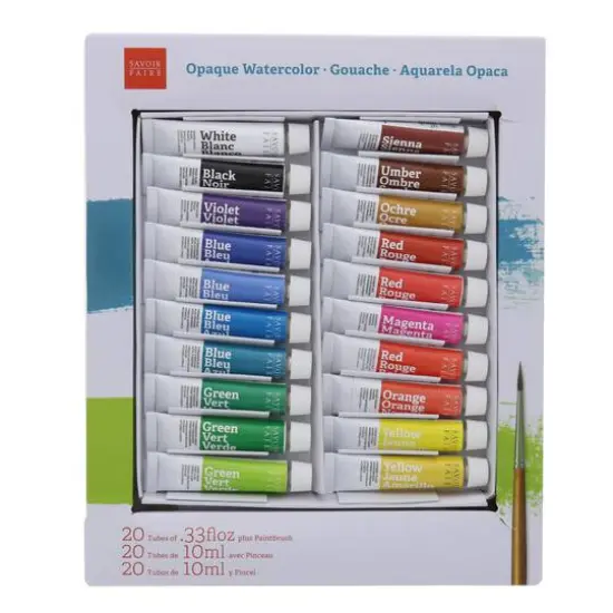 Savoir-Faire French School Gouache Set,20 Color Set {3}