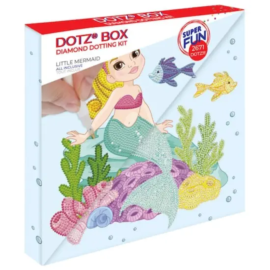 Diamond Dotz&reg; Little Mermaid Diamond Box Painting Kit {4}