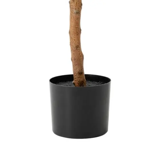 Glitzhome&reg; 5ft. Creative Shaped Faux Ficus Tree in Pot {7}