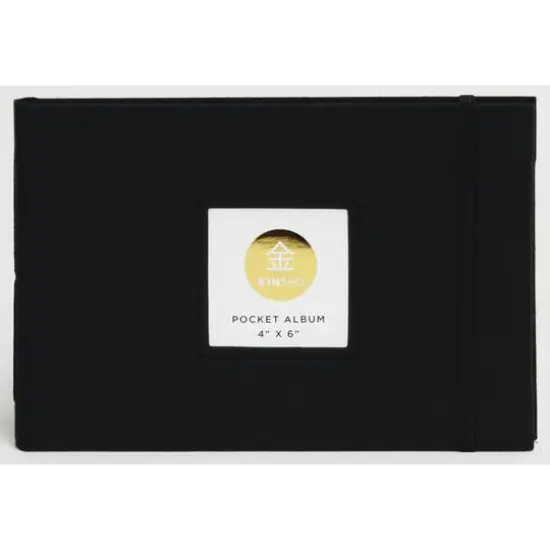 Kinsho Pocket Album, 4" x 6" Black {1}