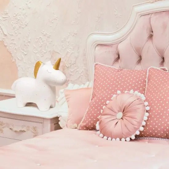 Simple Designs Porcelain Unicorn Shaped Table Lamp {6}
