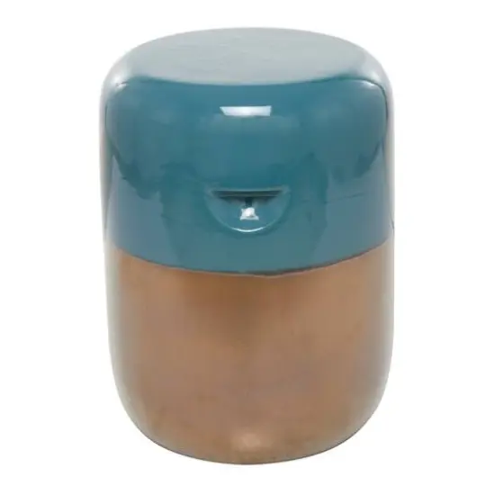 Blue Stoneware Contemporary Accent table 13" x 13" x 18" {5}