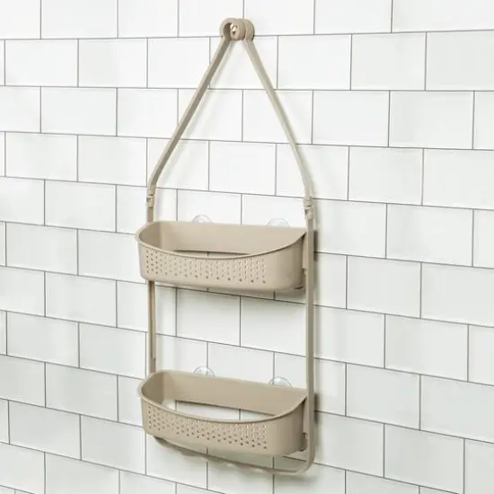 Bath Bliss 2 Way Convertible Shower Caddy Taupe {9}