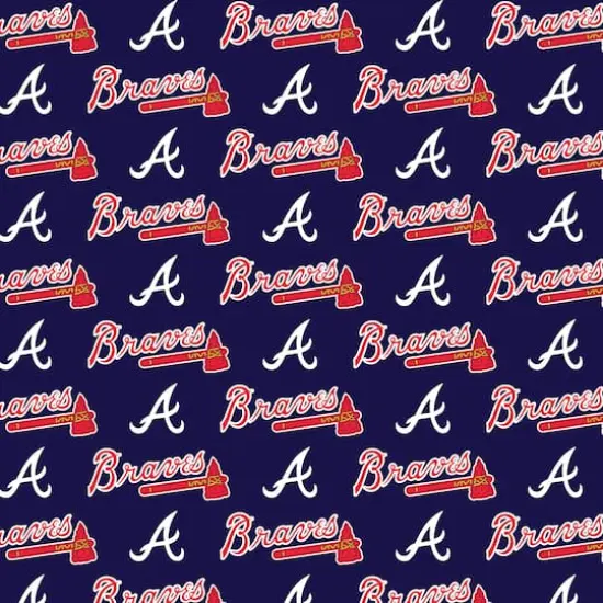 MLB Atlanta Braves Cotton Fabric {1}