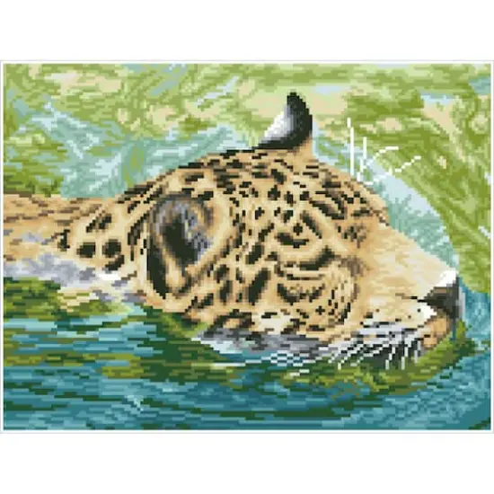 Diamond Dotz&reg; Intermediate Jungle Prince Pre-Framed Diamond Painting Kit {3}