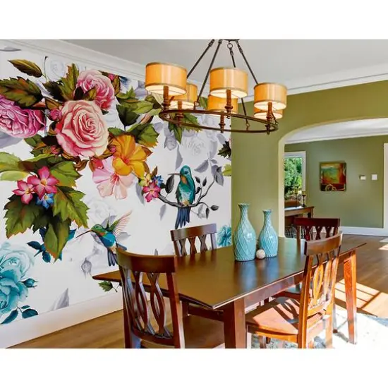 ohpopsi Hummingbird Garden Wall Mural {3}