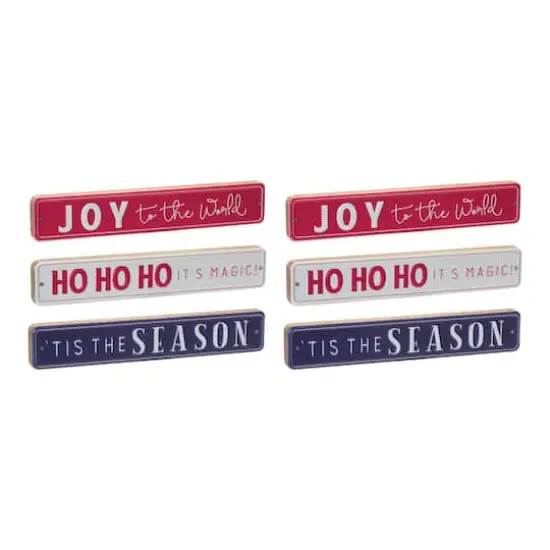 12" Ho Ho Ho Season Joy Christmas Holiday D&eacute;cor Set {1}