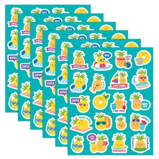 Teacher Created Resources&reg; Pineapple Smelly Stickers, 6 Packs of 120 {1}