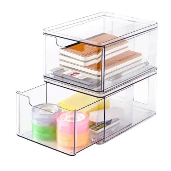 Clear Stackable Storage Drawer by Simply Tidy&reg; {3}