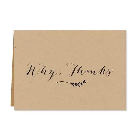 Hortense B. Hewitt Co. Kraft Thank You Cards {4}