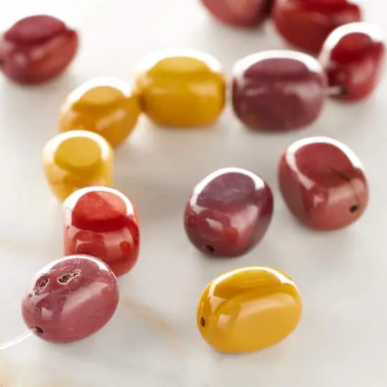 Mixed Multicolor Jasper Oval Beads, 10mm by Bead Landing&trade; {3}