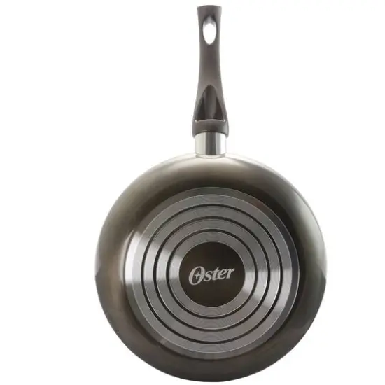 Oster Sato 10" Metallic Champagne Aluminum Frying Pan {3}