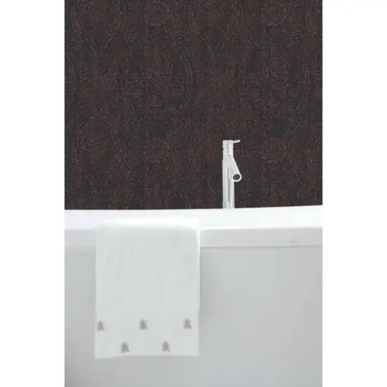 RoomMates Ornate Ogee Peel & Stick Wallpaper Purple and Black {4}