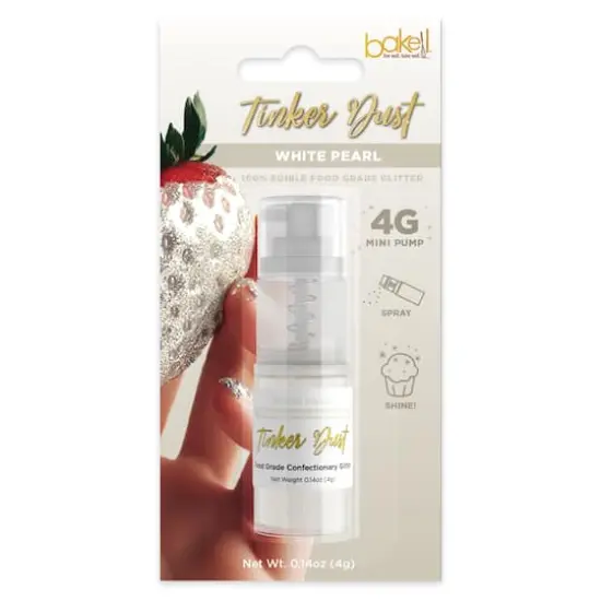 Bakell&reg; Tinker Dust Edible Glitter White Pearl {1}