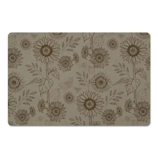 Sunflower Icons Floor Mat Brown {1}