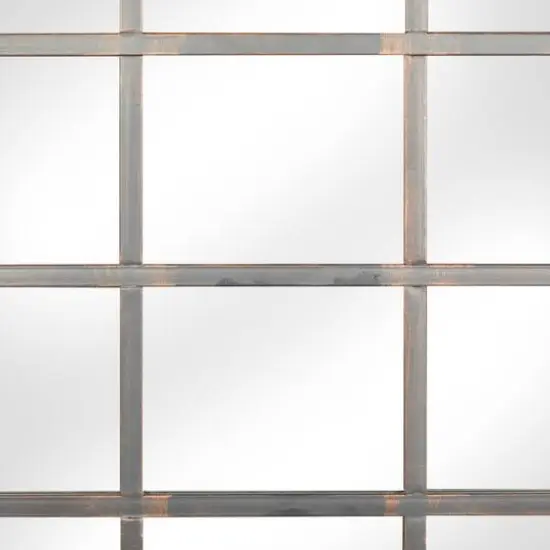 Clear Industrial Metal Wall Mirror, 40" x 30" {6}