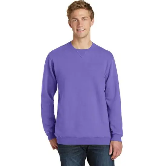 Port & Company&reg; Beach Wash&reg; Garment-Dyed Sweatshirt Amethyst {4}