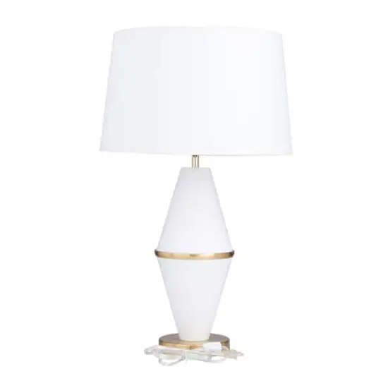 CosmoLiving by Cosmopolitan 27" Contemporary Table Lamp White {7}