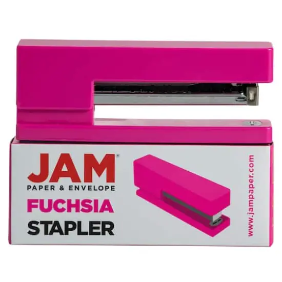JAM Paper Modern Desk Stapler Fuchsia {6}
