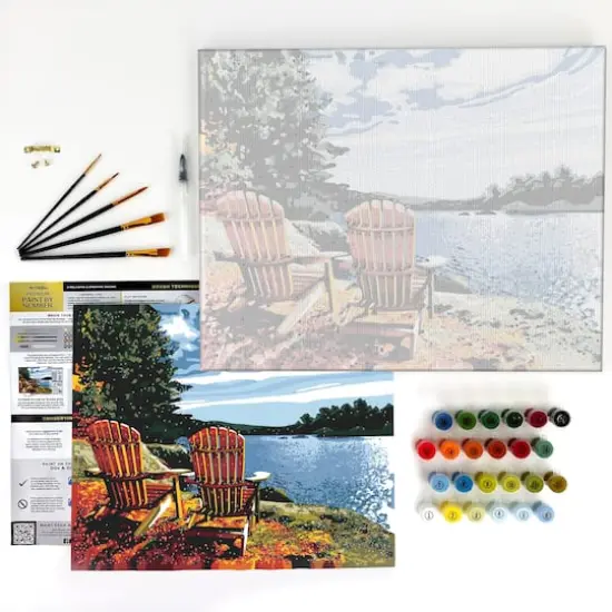 ArtSkills® Adirondacks & Boat Lake Premium Paint by Number Set {3}