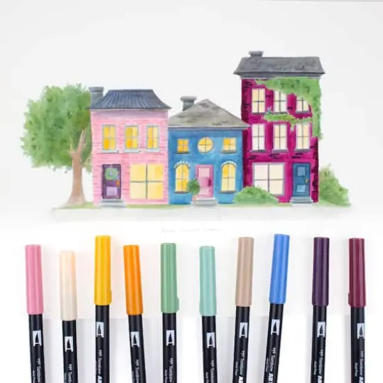 Tombow Cottage Dual Brush Art Pens {9}