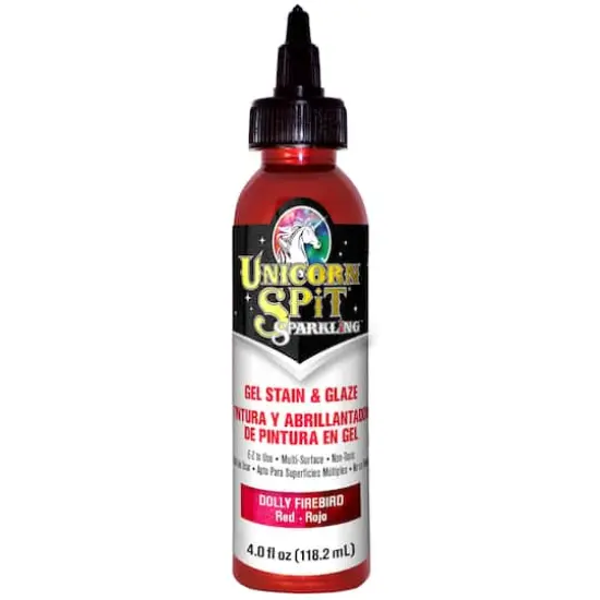 Unicorn SPiT&reg; Sparkling Gel Stain & Glaze Dolly Firebird {1}