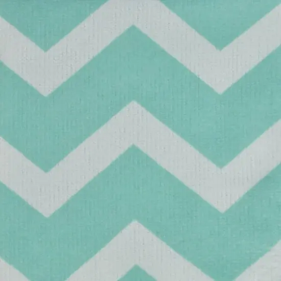 Aqua Chevron Microfiber Dishtowel, 4ct. {6}