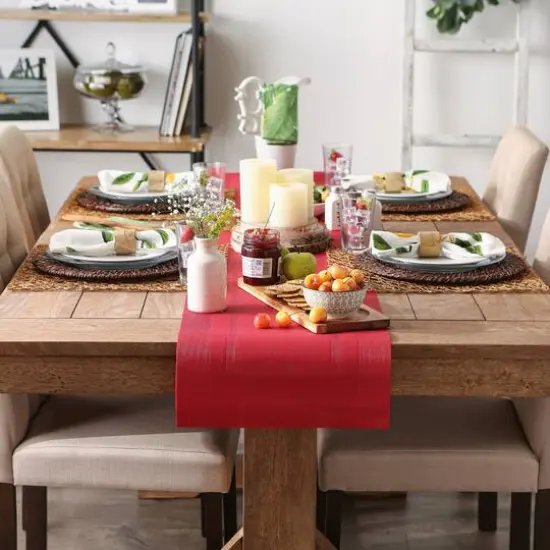 DII&reg; 72" Doubleframe Table Runner Tango Red {7}