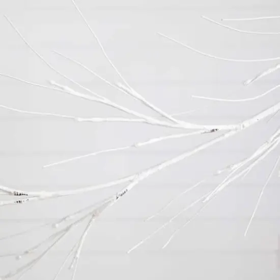 6ft. Artificial White Birch Warm White LED Pre-Lit Garland {8}